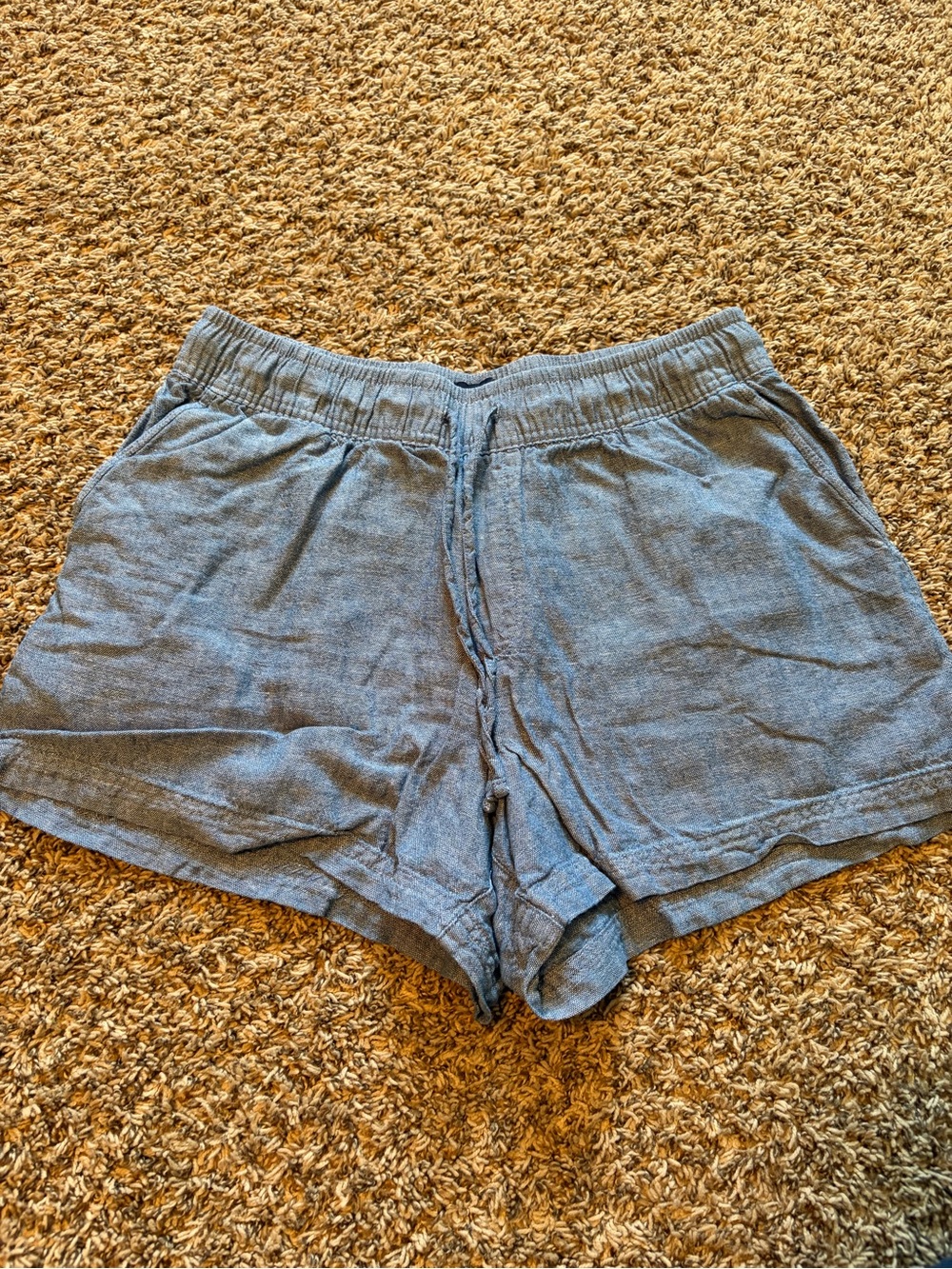 Gap Linen Blend Shorts Blue